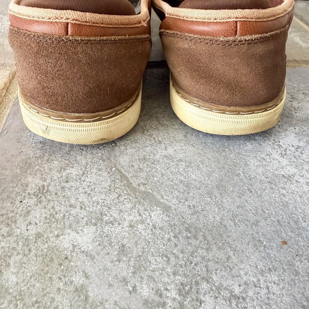 Skechers Lanson Nelvan Mens 9.5 Brown Leather Lace Up Casual Shoes - Picture 5 of 8